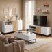 Homcom TV-meubel - Spaanplaat - 140 x 36,5 x 50 cm - Wit