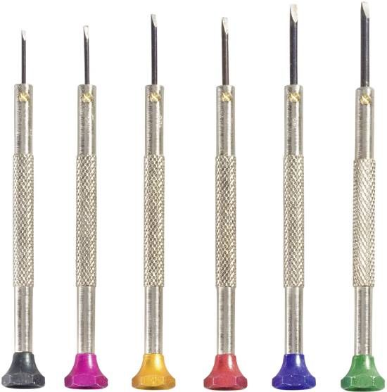 Toolcraft Horlogemaker-schroevendraaier set 12-delig