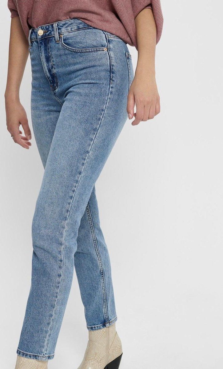 ONLY EMILY LIFE High Waist Straight Fit Dames Jeans - Maat 27 X L34 - 5714500472223