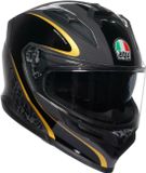 AGV K7 Flow 46 Integraalhelm - Zwart/Goud/Grijs - Maat XL