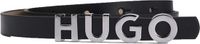 HUGO Leren Riem Zula Leather Belt 1,5 cm W100 Black Zwart