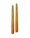 Set Cereria Di Giorgio Set van 2 conische kaarsen mosterd met wasbijen - hoogte 25 cm - handwerk - Made in Italy