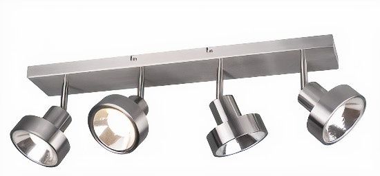 Trio Spots Leon 60 cm - 4 x GU10 - 35 Watt - Mat Zilver