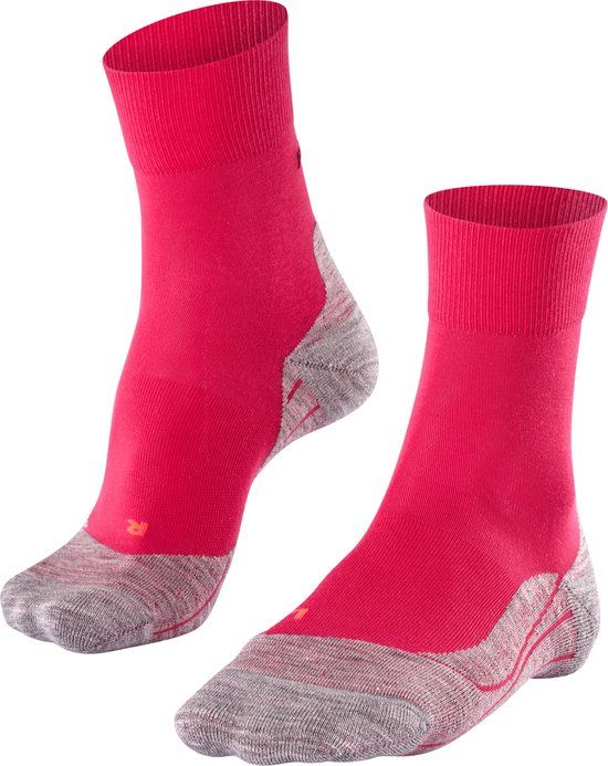 FALKE RU4 anti-blaar katoen functioneel materiaal hardloopsokken dames rood - maat 35-36