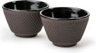 Bredemeijer Kopjes Xilin Gietijzer Aubergine - Theemok Set van 2