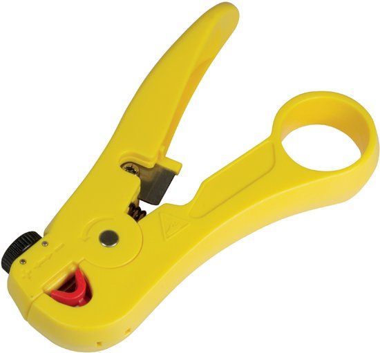 LogiLink - Abisolierzange voor Rundkabel - 3,5 tot 9 mm - Geel