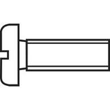 TOOLCRAFT 888682 Vis à tête cylindrique M2.5 20 mm Fente DIN 84 Acier Zingué 1 pièce(s)
