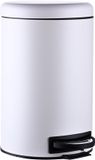 Merkloos / Sans marque Relaxdays Prullenbak keuken - 12 l - binnenemmer - softclose - wit