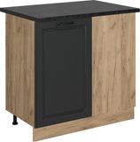 Vicco R-Line Hoekkast – 86 cm, WB Antraciet Antraciet landhuis
