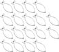 com-four® 18 pinces à rouleaux en acier inoxydable - pinces de haute qualité en set