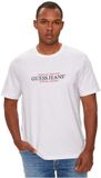 Guess American Tradition T-shirt Korte mouw Ronde hals Logo Wit Katoen Jersey Regular Fit Mannen XL