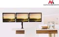MacLean Triple Monitor Desk Mount MC-691 - Black - 13-27 inch