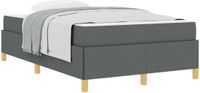 vidaXL Bedframe Donkergrijs Stof 120 x 190 cm