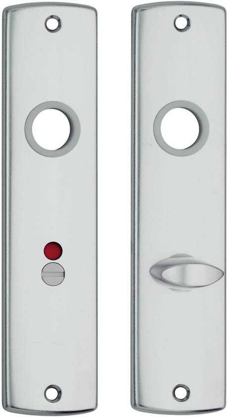 Axa Curve Kortschild met Toilet-stift - Aluminium Geanodiseerd