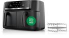 Bosch Serie 4 MAFD440B1 friteuse Dubbel 9 l 2500 W Heteluchtfriteuse Zwart
