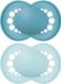 MAM 2 Originele Trend Spenen Blauw 6 Maanden en Ouder