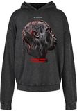 Mister Tee Flying High Oversize acid Hoodie/trui - L - Zwart