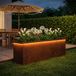 vidaXL - Tuinplantenbak - met - led - Roestkleurig - 30 - x - 100 - x - 30 - cm