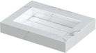 Wastafel INK Pitch Wastafel Keramische Slab Bak met Drain en Front en Side Skirts Zonder Kraangat - 600x450x90 mm - Statuario Glans