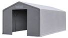 Tente de stockage mobile 6x12 m – Toile PVC 720 g/m², acier galvanisé Ø76 mm, porte coulissante 2,6x3 m, hauteur latérale 3 m - Gris