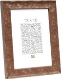 Deknudt Frames fotolijst S46HF3 - bruin - golfstructuur - hout - 13x18