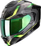 Scorpion EXO-1500 Sleek Black Green Integraalhelm Maat XL