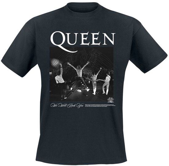 Queen Queen We Are The Champion View From The Stage Heren T-shirt - zwart - XXL