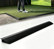 Rampe de seuil, rampe de 3,5 cm, capacité de charge de 1000 kg, rampe pour fauteuil roulant, noir, 200x12 cm
