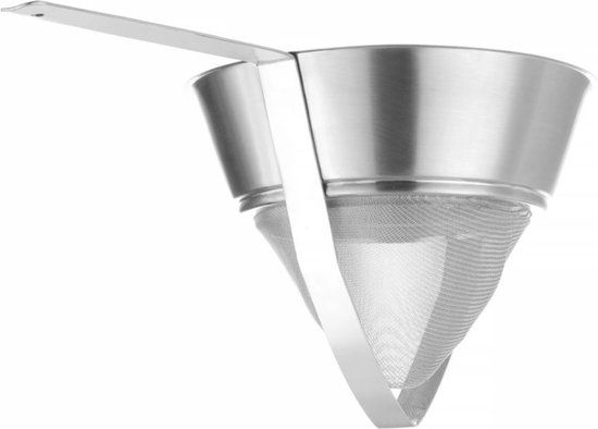 HENDI Conische zeef – fijn draadgaas – versterkt – 505x250x200 mm – roestvast staal