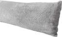 Truworth Bedding Extra zachte kussensloop voor lichaam, sherpa/micropluche materiaal, 61 x 137 cm, ritssluiting (grijs)