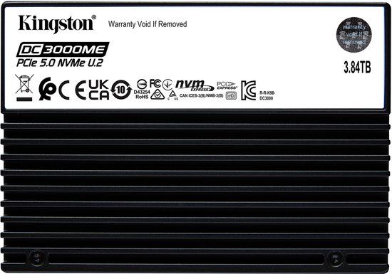 Kingston 3,84TB DC3000ME U.2 PCIe 5.0 NVMe TCG Opal Enterprise SSD