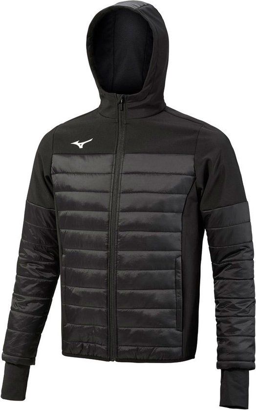 Mizuno Sapporo Hybrid Hardloopjack - Zwart - Heren - Maat L