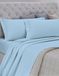 Gemitex Flanel Beddengoedset - 100% Katoen, Gemaakt in Italië, Tweepersoonsbed, Lichtblauw, Anti-pilling