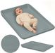 Lionelo Megs Verschoonkussen & Aankleedkussen – Multifunctioneel Waterdicht Verschoonmatje met Verhoogde Randen, Antislip PU-schuim – Comfortabel, Veilig & Hygiënisch (70×49×7 cm)