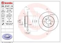 BREMBO Remschijfset 08.3147.14 - 2 stuks