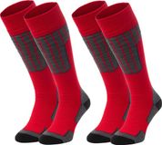 NOMAD® Skisokken Essential 2-Pack | Rood | 35-38