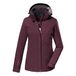 killtec dames Functionele jas/buitenjas met afritsbare capuchon KOS 133 WMN JCKT, weintraube, 44