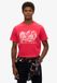 Superdry Outfitters T-shirt Heren Soda Pop Red Katoen Maat S