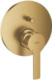 GROHE Lineare New Badmengkraan Afbouwset – Inbouw – 2-weg omstelling – SilkMove 46mm – Geborsteld Cool Sunrise