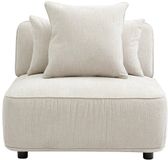 Vente-unique Fauteuil LELACO Beige Chenille