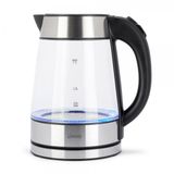 Livoo DOD199 waterkoker 1,7 l 2200 W Zwart, Roestvrijstaal, Transparant