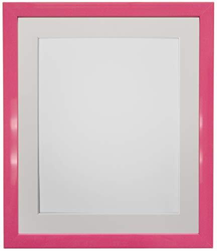 FRAMES BY POST FRAMES DOOR POST 0.75 Inch Roze Foto Frame met Ivoor Mount 6 x 4 Afbeelding Grootte 4 x 3 Inch Kunststof Glas