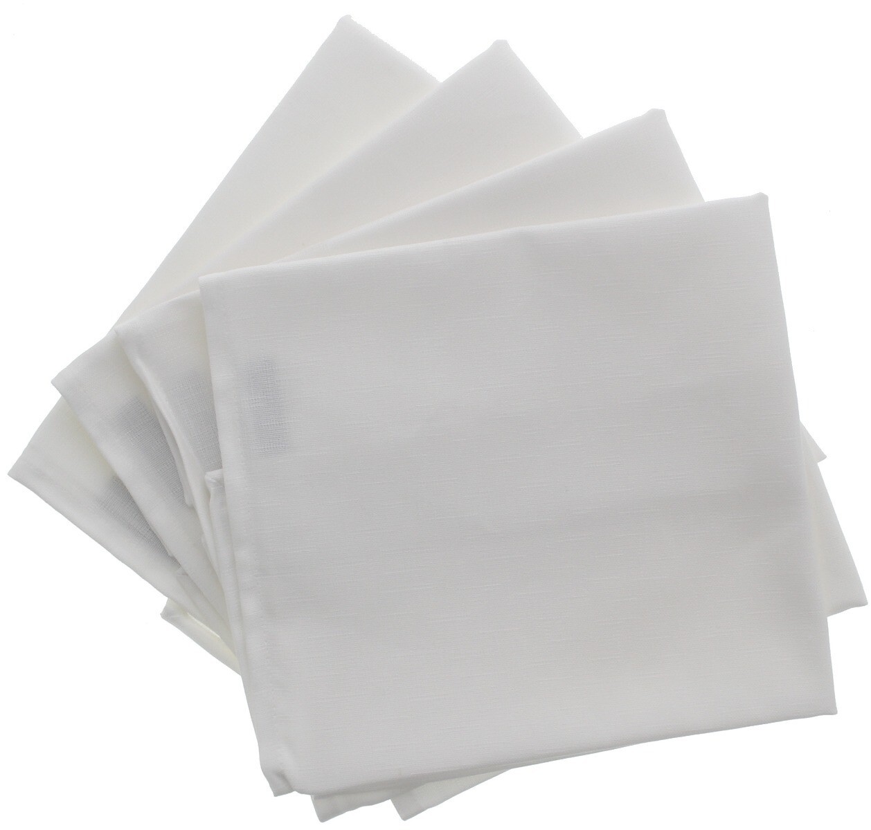 De Witte Lietaer servetten 50 x 50 cm katoen white 4 stuks