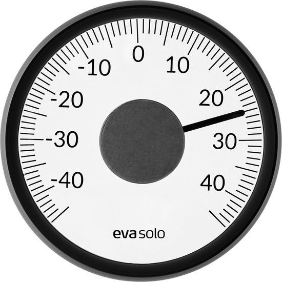 Eva Solo Outdoor Thermometer met Raambevestiging - Zwart