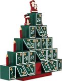 Spielwerk Adventskalender Pyramide – 24 Vakjes - 45x45x7cm - Groen