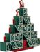 Spielwerk Adventskalender Pyramide – 24 Vakjes - 45x45x7cm - Groen