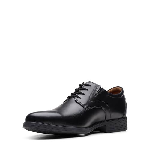 Clarks Whiddon Plain Heren Zwart Leather, 11