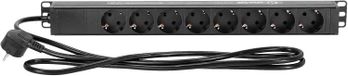 Adam Hall Cables Rack PDU 8-19 distributeur d'alimentation 1U - 8 voies sans interrupteur