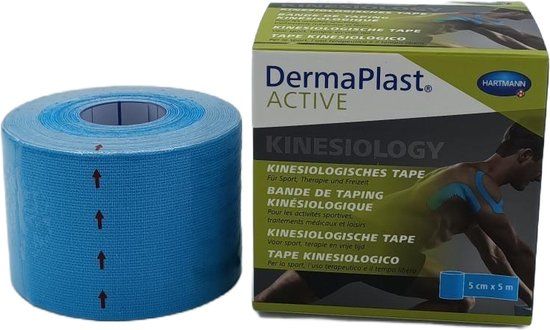 Hartmann DermaPlast Active Kinesiotape - 5cm x 5mtr - Blauw