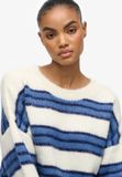 Superdry - Slouchy Gestreepte Gebreide Trui Relaxed Pasvorm - Dames - Sweaters